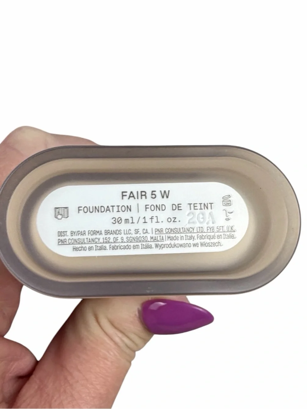 NIB Sweetener Liquid Foundation that’s moisturizing by r.e.m. beauty in Fair 5W.